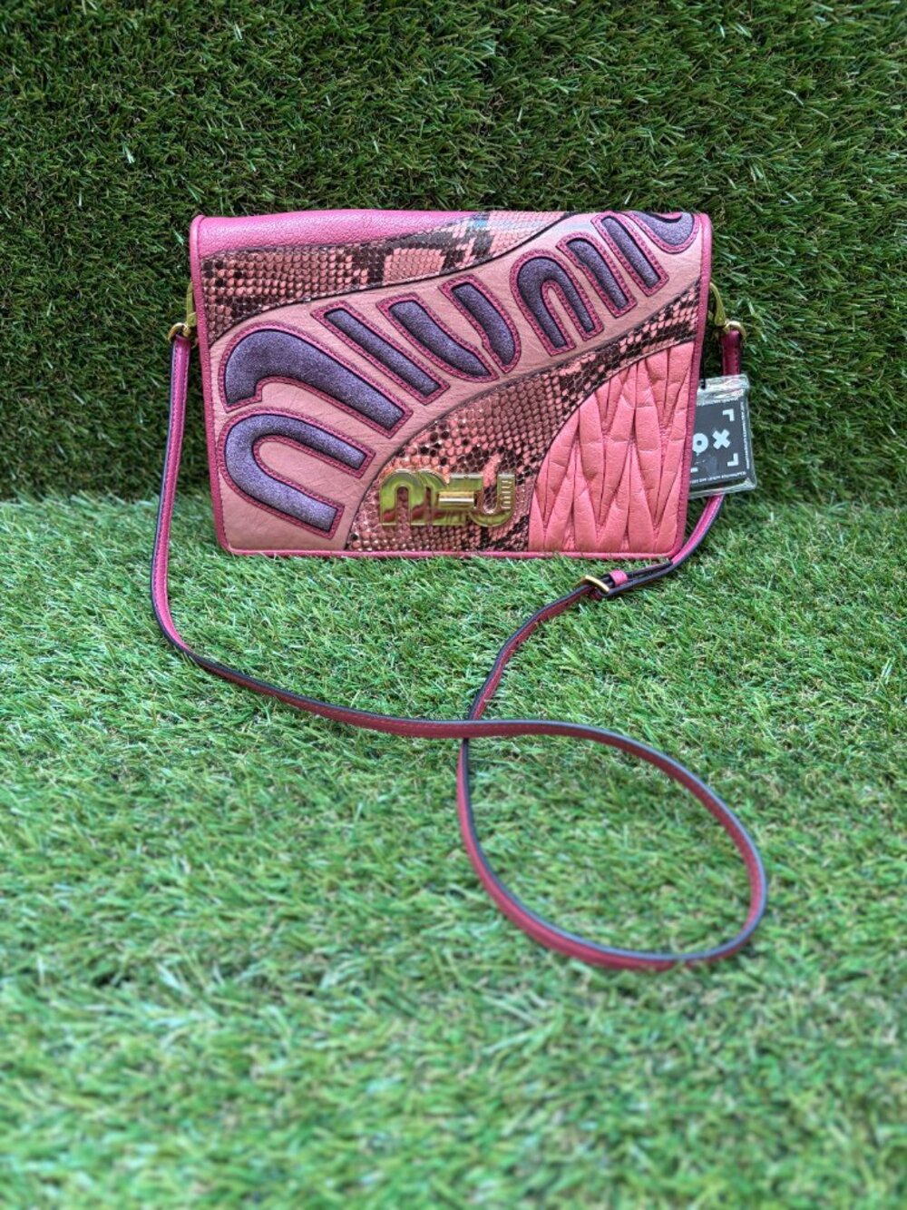Miu Miu Patchwork Shoulder Bag